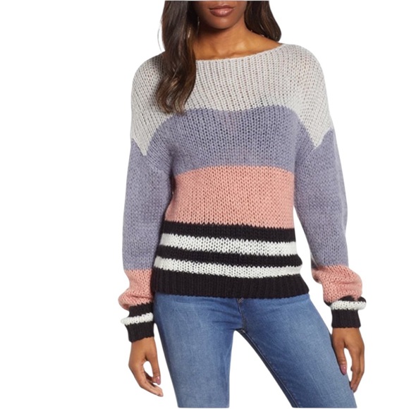 🆕 Lucky Brand colorblock sweater size medium - Picture 6 of 13